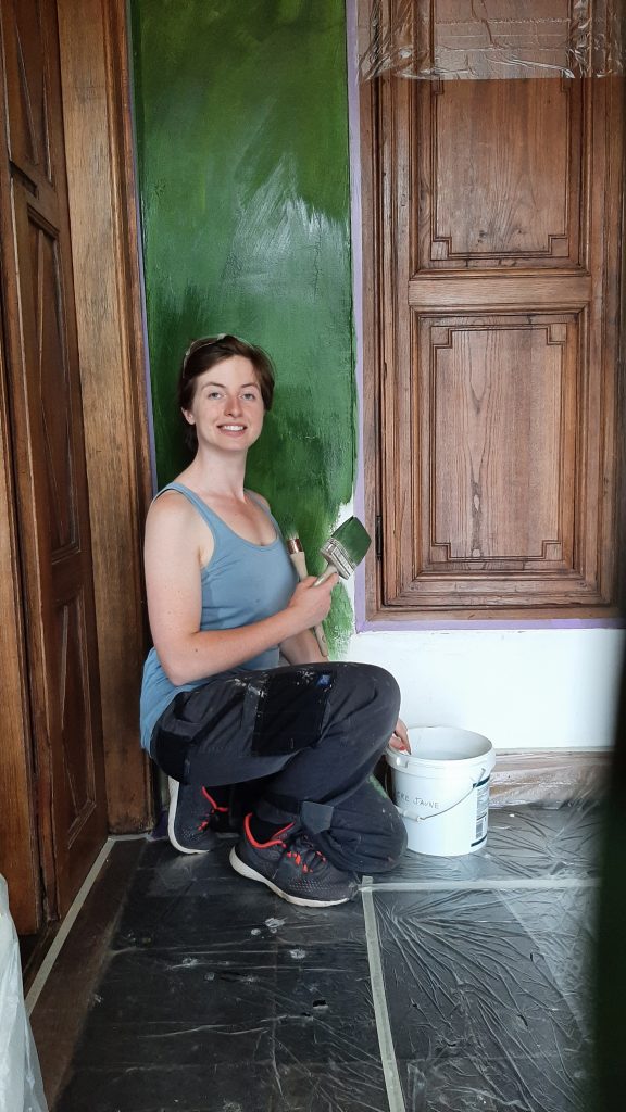 Pauline Fusini peinture murale naturelle artisanale pigments chaux artisanat écolgique